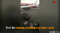 Video Ground Handling Lempar Bagasi Sriwijaya Air Tindak Tegas