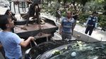 Pohon Tumbang Timpa Mobil di Jakarta