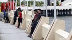 Menikmati Akhir Pekan di Pantai Losari