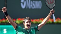 Ini merupakan titel kelima Federer di Indian Wells, menyamai rekor Novak Djokovic. Di usia 35 tahun, Federer juga tercatat sebagai juara turnamen Masters 1000 tertua sejak Andre Agassi memenangi Cincinnati 2004 di usia 34 tahun. Jayne Kamin-Oncea-USA TODAY Sports.