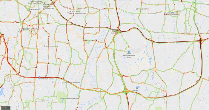 Hujan dan Truk Mogok, Lalin Tol Dalam Kota Macet Parah