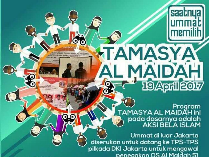 Muncul Tamasya Al Maidah, Polda Metro Jaya: TPS Sudah Dijaga Polisi