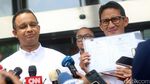 Ditemani Anies, Sandiaga Laporkan LHKPN