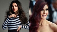 Deepika dan Katrina masuk dalam jajaran 10 besar wanita paling cantik di 2016. (Dok. Instagram;Getty Images)