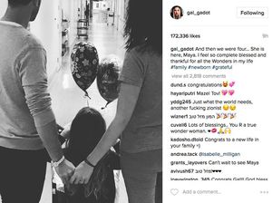 Lahirkan Anak Kedua, Gal Gadot Beri Nama Maya