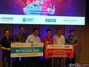 Diguyur Bonus Rp 250 Juta, Kevin: Ini Motivasi Agar Saya Lebih Berprestasi