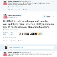 Melody dan Nabilah JKT48 Berduka Atas Kepergian Inao Jiro
