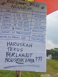 Daftar 'korban' yang melintas jalan rusak