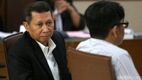 RJ Lino bersaksi di sidang kasus dugaan korupsi pengadaan 10 mobile crane dengan terdakwa Haryadi Budi Kuncoro, Rabu (22/3/2017).