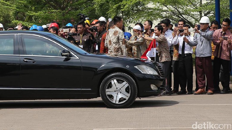 Mobil Kepresidenan Foto: Ari Saputra Mobil Kepresidenan Foto: Ari Saputra