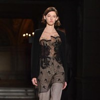 PARIS, FRANCE - MARCH 06: Designer Stella McCartney is seen on the runway during the Stella McCartney show as part of the Paris Fashion Week Womenswear Fall/Winter 2017/2018 on March 6, 2017 in Paris, France. (Photo by Pascal Le Segretain/Getty Images)