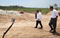 Jokowi dan Menteri PUPR Tinjau Bendungan Sei Gong di Batam