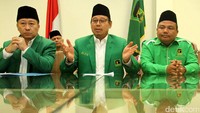 Djan Faridz menggelar jumpa pers di DPP PPP, Jakarta.