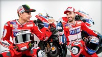 Line up Ducati mengalami perubahan besar di musim 2017. Pabrikan asal Italia ini mengontrak juara dunia tiga kali, Jorge Lorenzo. Dia akan berpartner dengan Andrea Dovizioso. (Foto: ducati.com)