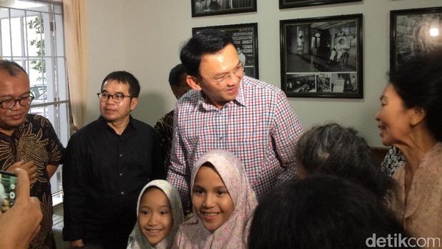 Ahok silaturahmi ke keluarga Nurcholis Madjid / 