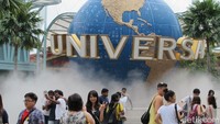 Alternatif yang tidak jauh dari Indonesia, cobalah berkunjung ke Universal Studios Singapore (Afif/detikcom)