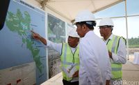 Jokowi dan Menteri PUPR Tinjau Bendungan Sei Gong di Batam