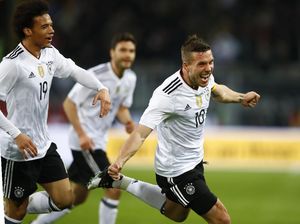 Podolski Cetak Gol di Laga Terakhirnya, Jerman Kalahkan Inggris 1-0