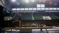 Beginilah suasana latihan Rifda di GOR Senam Jakarta.