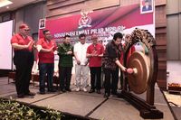 100 Mahasiswa se-Sulsel Ikut Sosialisasi 4 Pilar MPR Metode Outbond