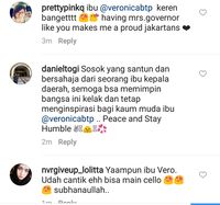 Beragam komentar netizena 