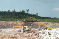 Capai 35%, Begini Penampakan Bendungan Sei Gong yang Disambangi Jokowi