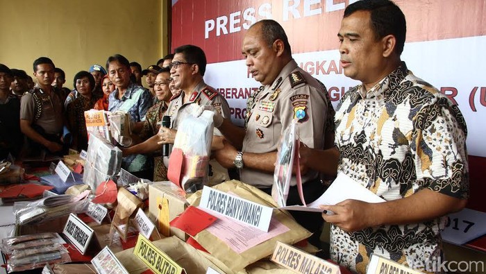 Polda Jatim Pamer Hasil OTT Selama 5 Bulan, 125 Orang Diamankan