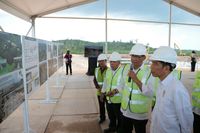 Capai 35%, Begini Penampakan Bendungan Sei Gong yang Disambangi Jokowi