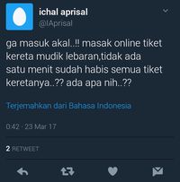 Tiket H-3 Lebaran Langsung Ludes Jadi Perbincangan di Medsos