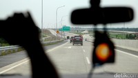 Ini kondisi jalan tol Medan-Kualanamu seksi II.
