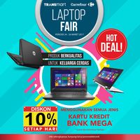 Transmart dan Carrefour Gelar Diskon 10% Laptop dan 5% Smartphone