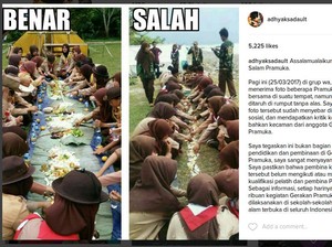 Pramuka Makan di Tanah Terjadi di Tangerang, Sebagai Bentuk Sanksi