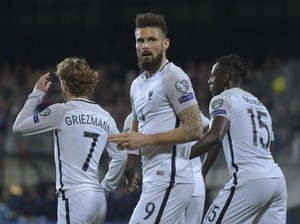 Giroud Pimpin Prancis Atasi Luksemburg 3-1