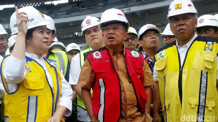 Pantau Langsung Proyek Wisma Atlet, JK: Pembangunan Sudah 70%