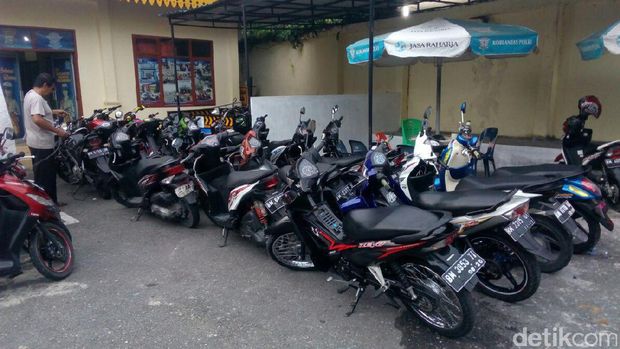 Polresta Pekanbaru Amankan 27 Motor dari Aksi Balapan Liar