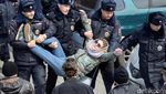 Demo PM Rusia, Ratusan Demonstran Ditahan