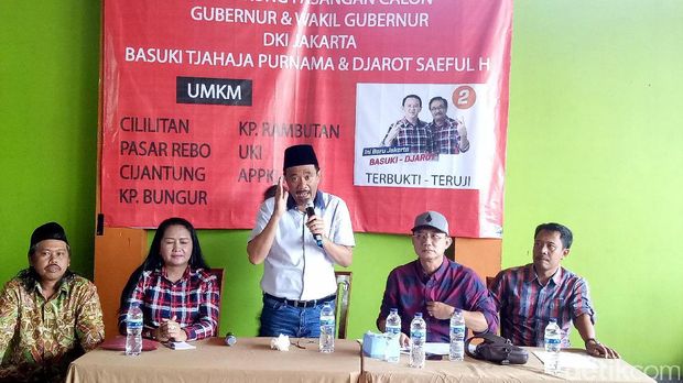 Djarot bertemu pedagang UKM di Jaktim / 
