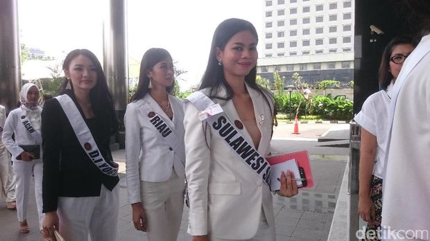 Finalis Puteri Indonesia 2017 sambangi gedung KPK.