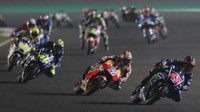 Sirkuit Losail menjadi sirkuit dimana pebalap mencatatkan kecepatan maksimum saat menggeber motor. Sebelumnya catatan kecepatan maksimum ditorehkan oleh pebalap asal Italia Andrea Iannone dengan 350 km/jam saat menunggangi Ducati di Sirkuit Mugello pada 2014 silam. Namun catatan tersebut kini sudah digeser oleh Marc Marquez yang mencapai 350,5 km/jam di sirkuit Losail. Foto: AFP PHOTO / Karim JAAFAR