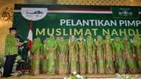 Ketum PBNU Said Aqil Siradj melantik Khofifah Indar Parawansa sebagai Ketum PP Muslimat NU periode 2016-2020. 