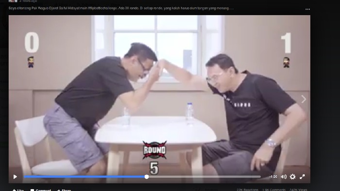 Cerita di Balik Layar Adu Jago Flip Bottle Ahok dan Djarot