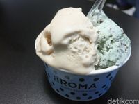 aROMA Gelato: Lembut <i>Creamy</i> Gelato Hazelnut dan <i>Mint Chocolate</i> Racikan Gerai Italia