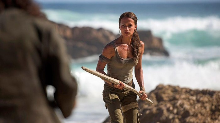 Lara Croft dalam film Tomb Raider. Foto: Graham Bortholomew Lara Croft dalam film Tomb Raider. Foto: Graham Bortholomew