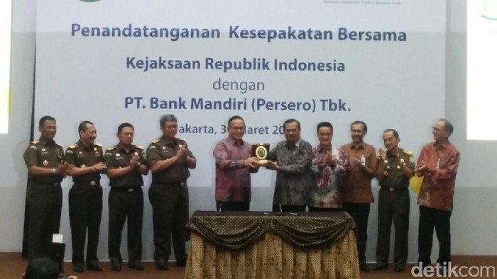 Kejaksaan RI Gandeng Bank Mandiri Berantas Pencucian Uang