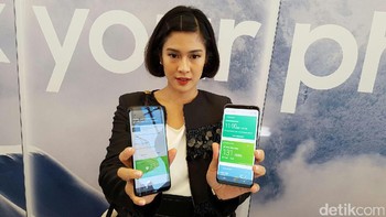 Samsung menghadirkan dua varian ponsel, yakni Galaxy S8 dan Galaxy S8 Plus. Foto: Fino Yurio Kristo/detikINET
