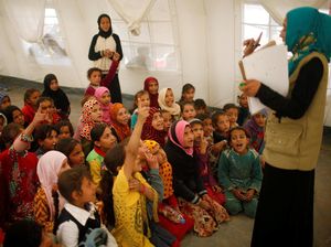 Semangat Anak-anak Pengungsi Irak Untuk Belajar