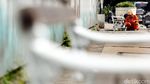 Pasukan Oranye Percantik Kursi Pedestrian
