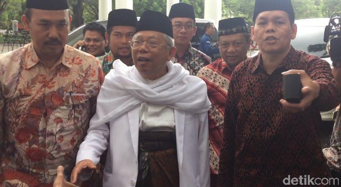 Ketum MUI Maruf Amin Kembali Datangi Istana
