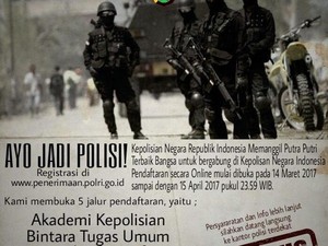 Polri Buka Pendaftaran Taruna Akpol dan Bintara Tahun Ajaran 2017