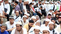 Massa Aksi 313 berkumpul di depan Patung Kuda.